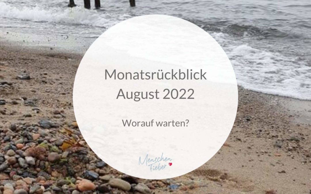 Monatsrückblick August 2022: Worauf warten?