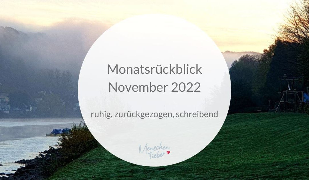 Monatsrückblick November 2022: ruhig, zurückgezogen, schreibend