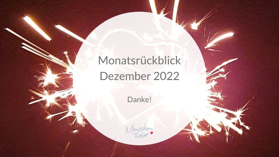 Monatsrückblick Dezember 2022 - Danke