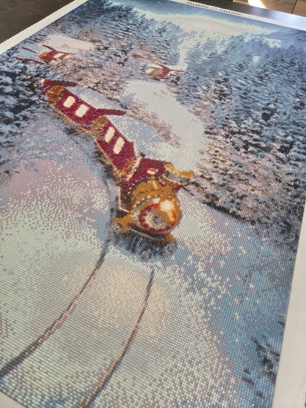 Diamond Painting Weihnachtszug