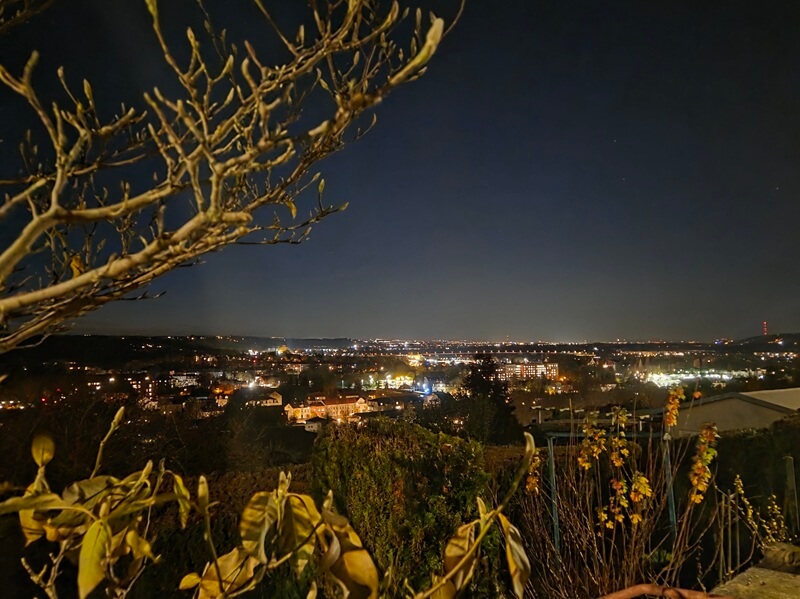 Stadtlichter am Abend